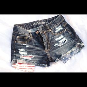 American Eagle Denim High Rise Shortie